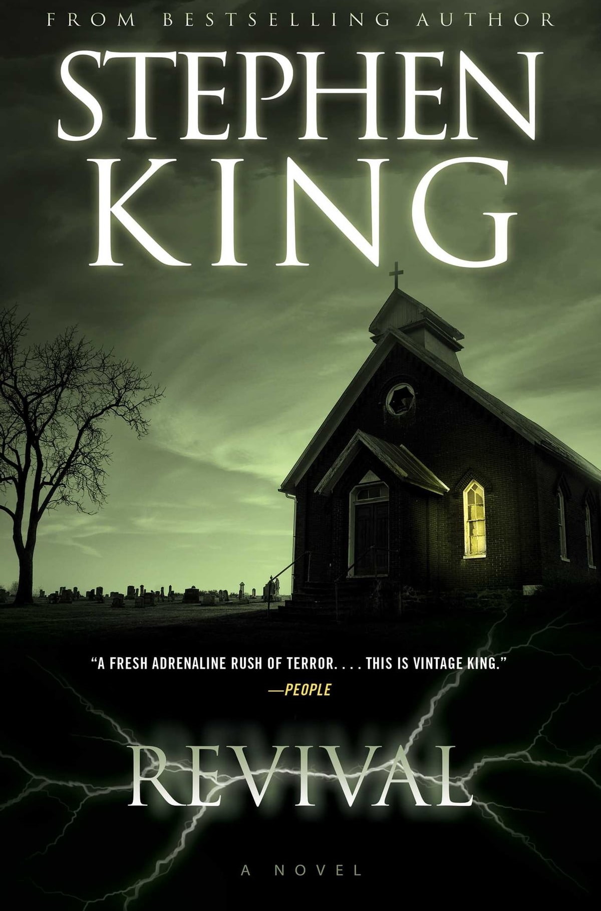 novel cover of Stephen King's revival